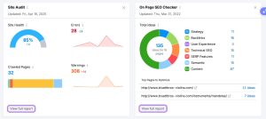 Dashboard con i principali tool SEO per analisi e ottimizzazione
